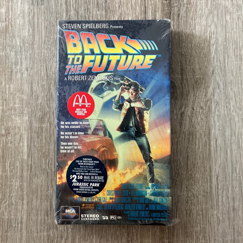 Back to the Future VHS tape